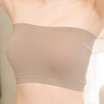 [SHIANEY]Taiwan-Made Stretch flat strapless tank top, , large