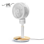 【MOLIJIA】M186 Fully Automatic DC Inverter Brushless Circulating Fan - 9-inch Floor Standing Type / DC Energy Saving Fan - White Wood Grain, , large