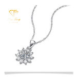 【CF鑽飾】項鍊 莫桑鑽《雪夜》1克拉, , large