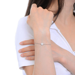 【A&R】莫桑鑽心心相印手鍊0.5克拉附精美禮盒