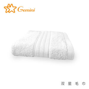 飯店級質紋緞檔毛巾-白色
