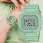 CASIO 卡西歐 G-SHOCK 青蘋果綠方形女錶 GMD-S5600BA-3, , large