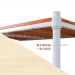 【Y HOUSE】90x45x120cm pine three-layer storage rack rack iron rack - painted white teak, , large