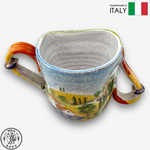【SOLO Vintage】Modigliani Italian Pottery 350ml Mug Water Cup Coffee Cup Evening Aurora Series Handmade Made in Italy, , large