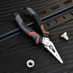 【deli tools】6" Long Nose Pliers PRO Series, , large