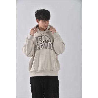 (L) 【範姜彥豐私服】under armour男裝棉質文字灰色長袖上衣二手衣