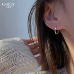 【Gulicc 】古莉可 耳環 韓國Y2K素圈扭曲耳環, , large