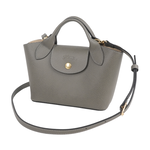 LONGCHAMP Epure XS 釦式牛皮迷你二用包(斑鳩色), , large