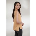 YOGA FLOW Chakra Flow(A) - 背後交叉圓領罩衫 - 赭石黃 Mineral Yellow, , large