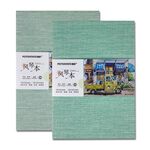 普思AP 【遵爵】全棉冊頁風琴本溪-細紋/中粗細紋-清新綠Z4921572A, , large