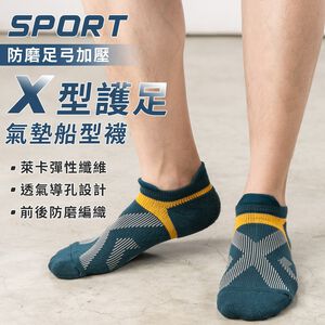 【現貨】MIT台灣製 貝柔 X型強氣墊防磨足弓船型襪 機能襪 足弓襪 運動襪 HP5404/HP5405 男襪 女襪