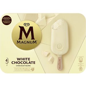 Magnum白巧克力雪糕110ml毫升 x 4 x 1BOX盒