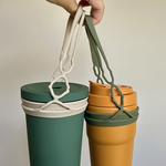 [HhL] Ling-Bei Plus-Cup carrier bag (Sandy Brown), , large