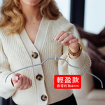 【德國MAWA】德國原裝進口 無痕止滑 時尚簡約衣架42cm 4入/黑, , large