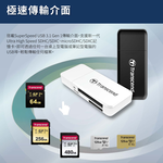 【Transcend】RDF5 黑色 USB 3.1 micro SD SDXC SDHC 記憶卡 讀卡機, , large