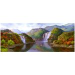 【御畫房】福祿雙至 國家一級畫師手繪油畫60×120cm(VF-57), , large