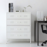 【AOTTO】北歐風80面寬鐵藝四層加高置物收納櫃(AC-7002W), , large