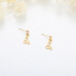 【Angel & Me】愛在 一起 & and s925 純銀 厚鍍 24k金 一對 耳環 耳夾 禮物, , large