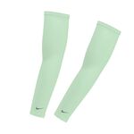 NIKE 輕量跑步臂套2.0 護臂套 袖套 路跑 戶外運動 素色 簡約 防曬 反光 吸濕 排汗 快乾 透氣 黑 白 亮綠, , large