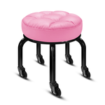 【G+居家】免組裝 動感滑輪萬用椅-黑管-粉紅(2吋純黑輪), , large