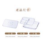 【哩皿食器】台灣製  食品級Tritan  三合一餐盒, , large