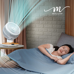 MOLIJIA M187 Fully Automatic DC Inverter Brushless Circulating Fan - 9-inch - White Wood Grain / Desktop / DC Fan, , large