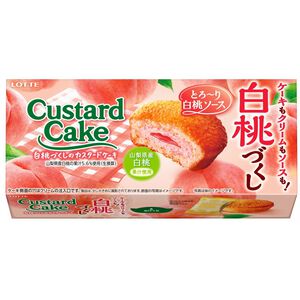 LOTTE White peach custard cake