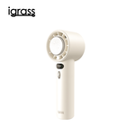 igrass Digital Display 100-Level Cooling Powerful Fan - Egg White, , large