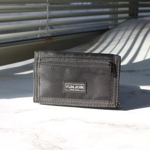 【YUN JOIN】 Camouflage tri-fold short folder