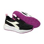 DIADORA迪亞多那 復古時尚運動鞋 女運動鞋 休閒鞋 女鞋 拼接 反光 透氣 Q彈 乳膠鞋墊 輕量 止滑 白粉 黑白, , large