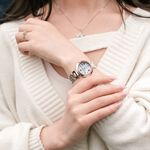 CITIZEN 星辰 XC 鈦金屬光動能電波萬年曆女錶 ES9469-59A, , large