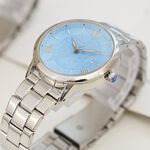 Relax Time RT-111 生命之花 花窗格紋時尚女錶 手錶 藍x銀 RT-111-2, , large