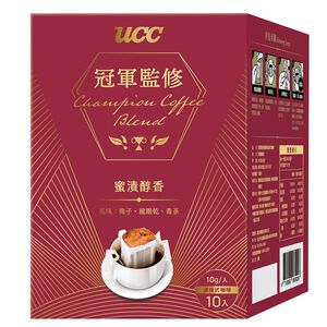 UCC冠軍監修濾掛式咖啡-蜜漬醇香10gx10