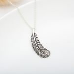【Angel & Me】Feather Hope s925 sterling silver necklace gift, , large