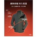 [DZRZVD杜戛地]四防機能衣【220805男款兩件式外套】耐用滑順YKK拉鍊.TEFLON超潑水.防風防水防汙保暖衝鋒衣, , large