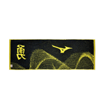 [秉宸] MIZUNO 提花運動毛巾 黃 32TYB51694, , large