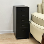 《C&B》新鋼鐵斯特附輪五抽屜櫃文件櫃/檔案櫃/公文櫃, , large