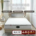 台灣製【藤原傢俬】日式防螨抗菌蜂巢式獨立筒-軟硬適中, , large