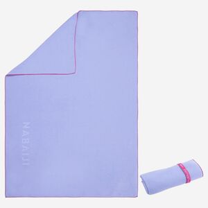 迪卡儂極輕巧微纖維毛巾-紫色M號