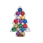 聖誕樹5CM裝飾球17入-彩, , large