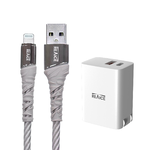 【台陞科技】REAICE PD33W雙孔1A1C充電頭+USB-A to Lightning1.2M編織充電傳輸線 充電套組/多色可選, , large