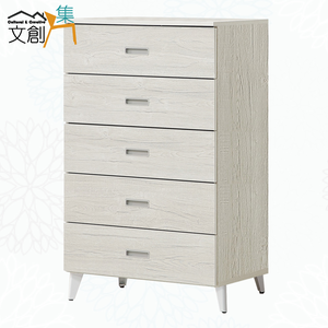 【文創集】蘿柏2.5尺五抽斗櫃(客約商品)淺橡木紋色系