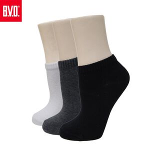 【BVD】1/4中性休閒襪<鐵灰>B219 女襪 短襪 襪子
