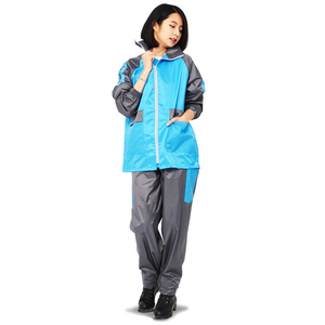 [TDN] Fengxing Racing Two-Piece Raincoat (Sports Raincoat ES4302) Water Blue 2XL