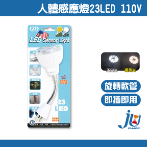 鉅玉經典｜LED人體感應燈 110V(黃光) HK-P423Y