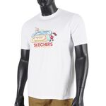 Skechers 男女 短袖 上衣 T恤 圓領 趣味LOGO 夏日 舒適 穿搭 白 [L221U041-0019], , large