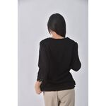 (M) parkhong韓牌寬鬆黑色長袖上衣二手衣, , large