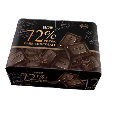 甘百世72％黑巧克力(盒裝）80g
