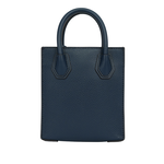 Michael Kors Mercer 荔枝皮革手提/斜背二用迷你琴譜包/海軍藍, , large