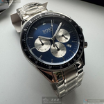 [星晴錶業]BOSS手錶,44mm,HB1513630寶藍色錶面銀錶殼銀色精鋼錶帶款, , large